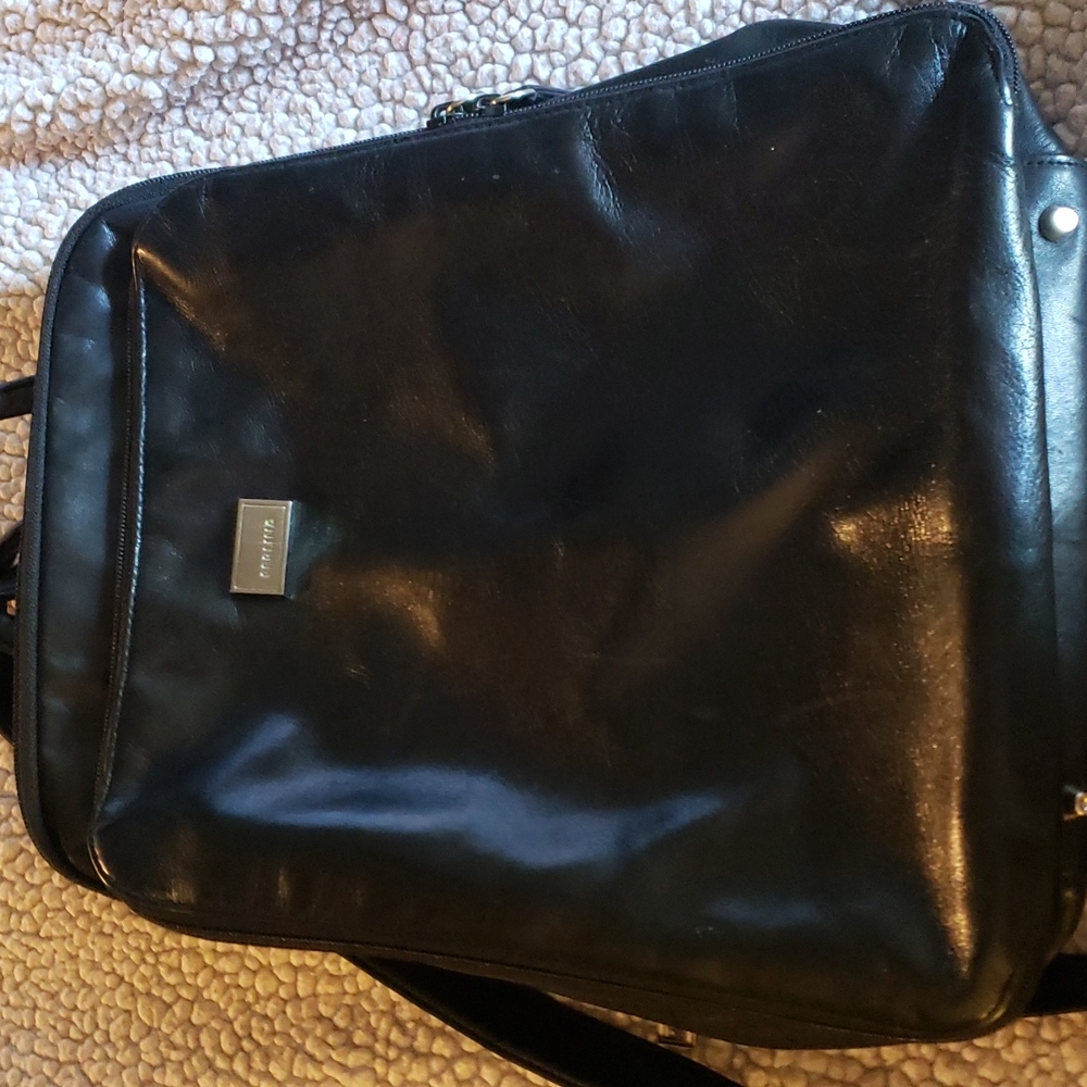 Leather backpack